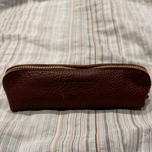 NWOT - GIFTABLE! Portland Leather Goods Sidekick pouch/Pencil Case in Nutmeg